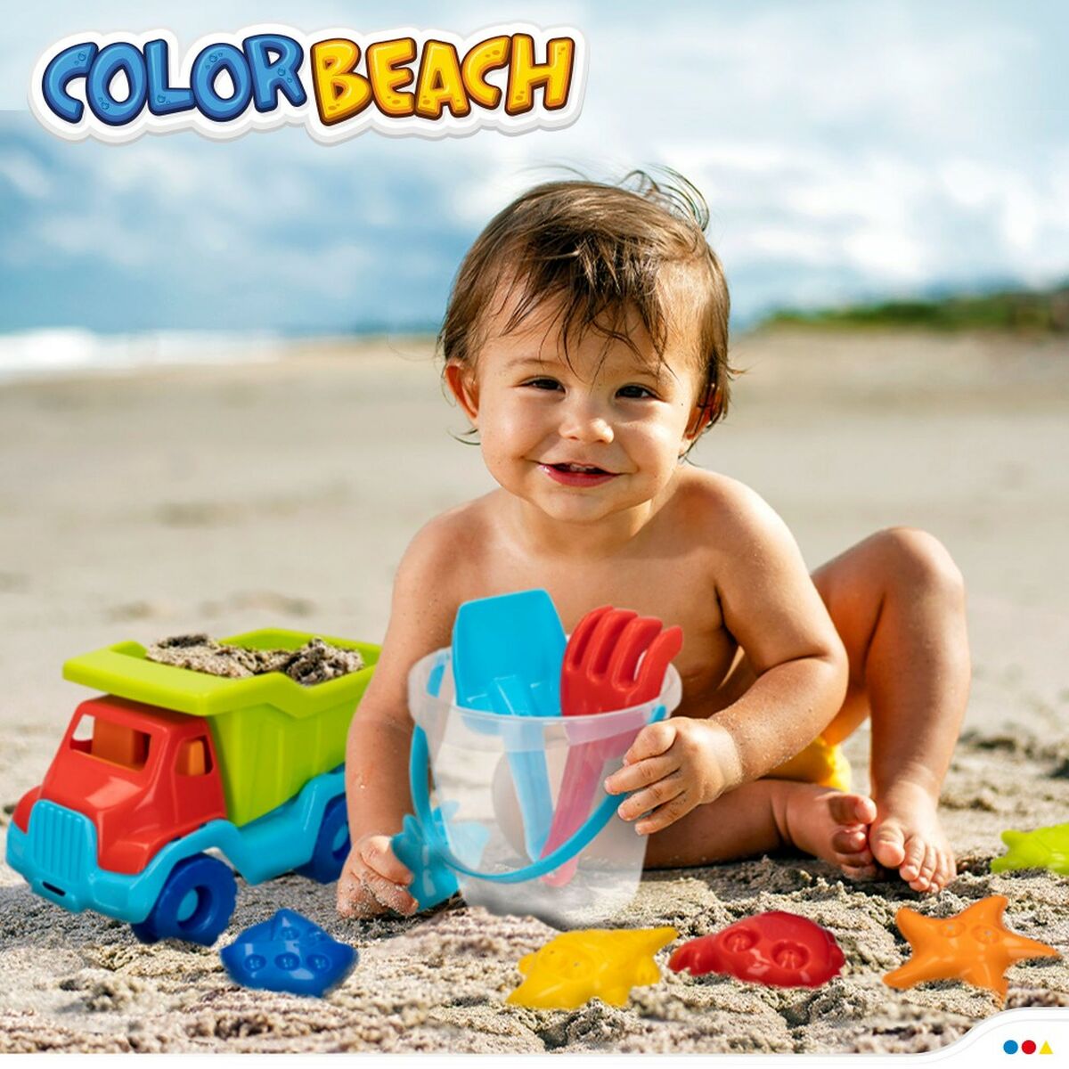 Strandleksaker set Colorbaby polypropen (8 antal) - 8