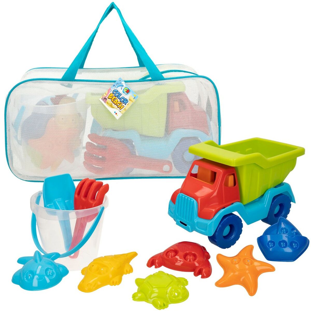 Strandleksaker set Colorbaby polypropen (8 antal) - 9