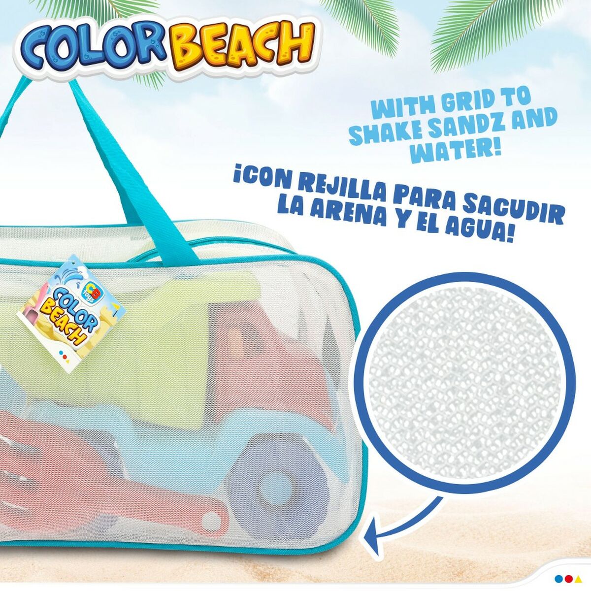 Strandleksaker set Colorbaby polypropen (8 antal) - 7