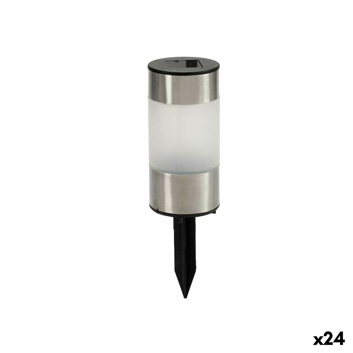Solcellslampa Ibergarden Vit Svart Transparent 6,3 x 21,5 x 6,3 cm Markör (24 antal)