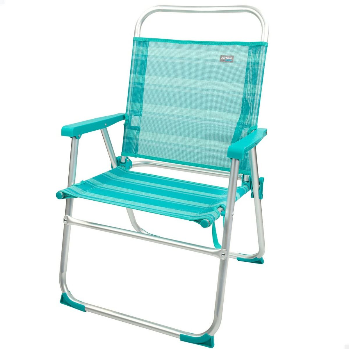 Strandstol Aktive Turkos 48 x 88 x 50 cm Aluminium Hopfällbar (4 antal) - 9