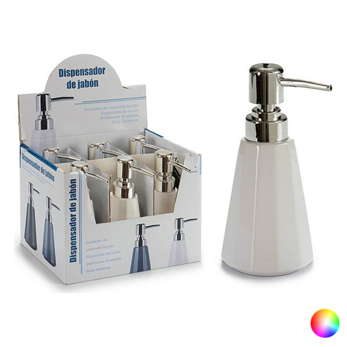 Tvåldispenser Metall Keramik 350 ml