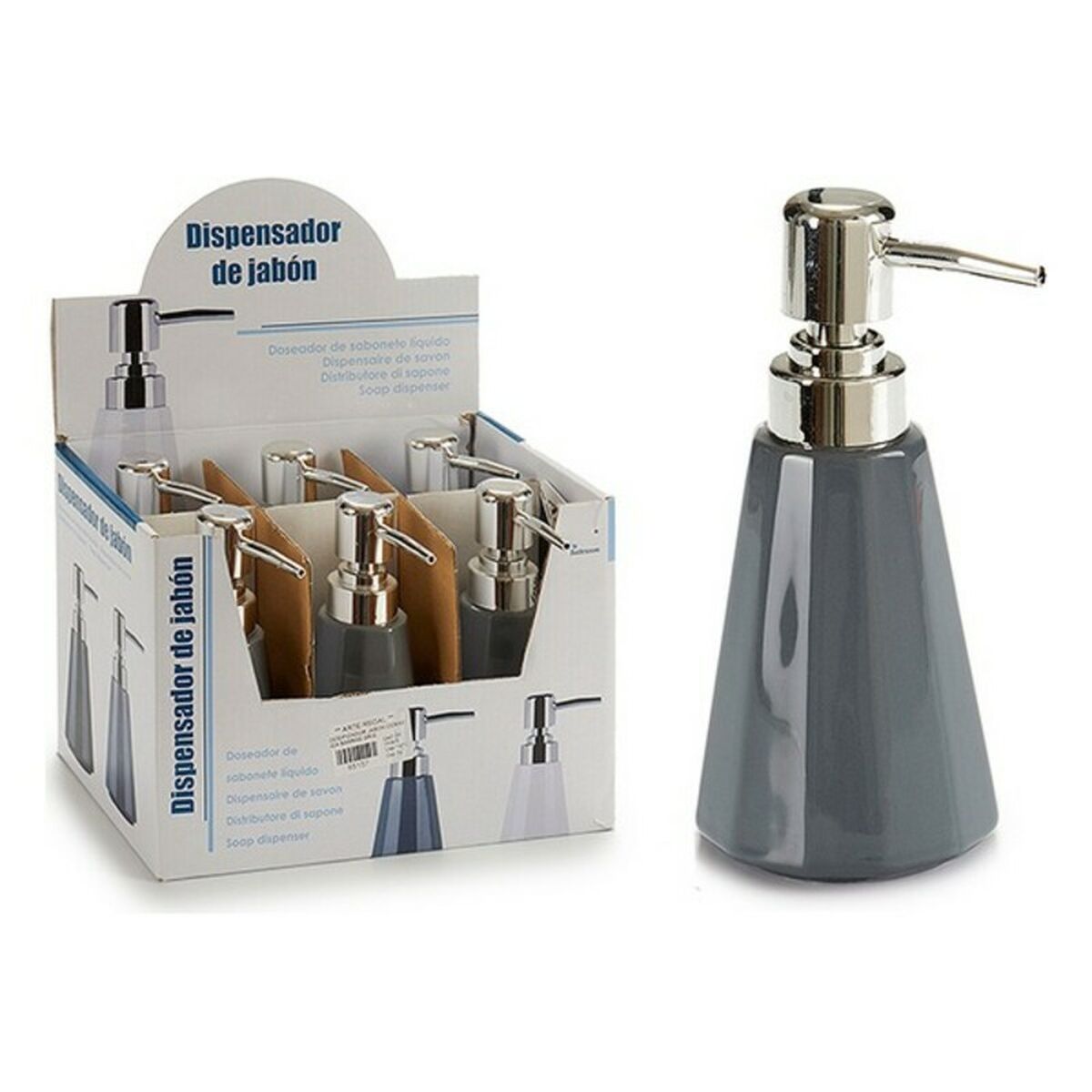 Tvåldispenser Metall Keramik 350 ml - 3