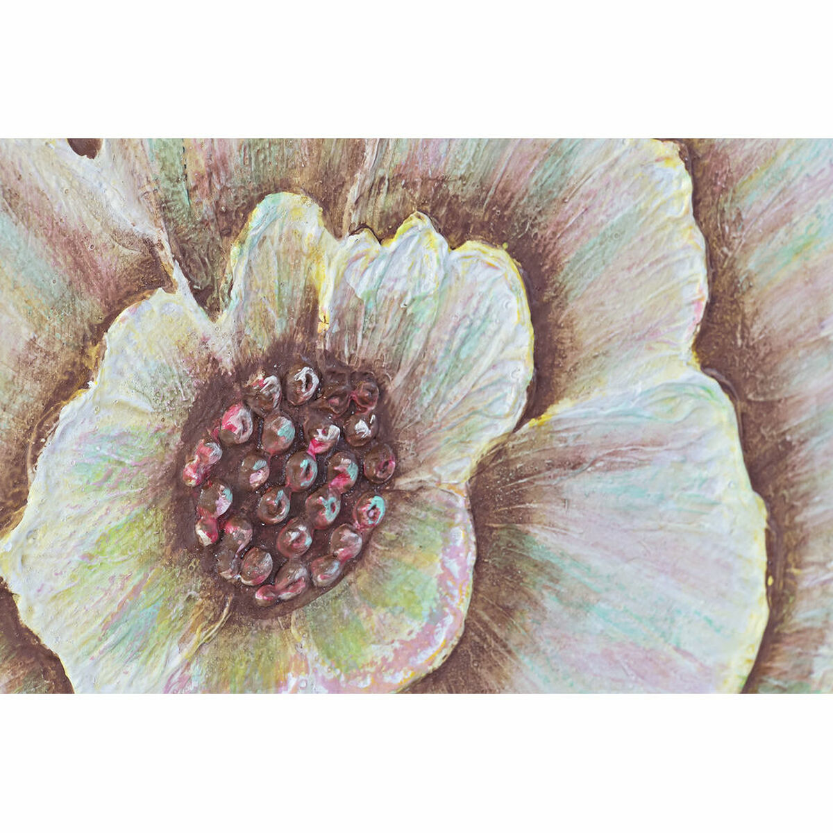 Kanvas DKD Home Decor Multicolour Virágok 80 x 4 x 120 cm (1 antal) - 9