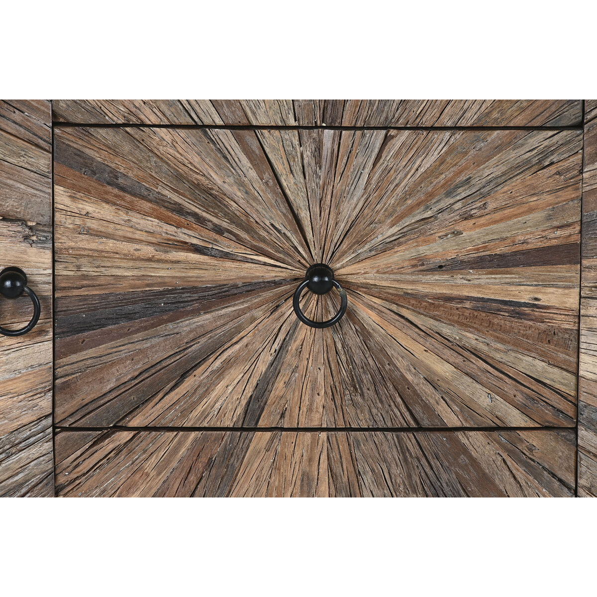 Skänk Home ESPRIT Svart Naturell Återvunnet Trä 120 x 40 x 85 cm - 2