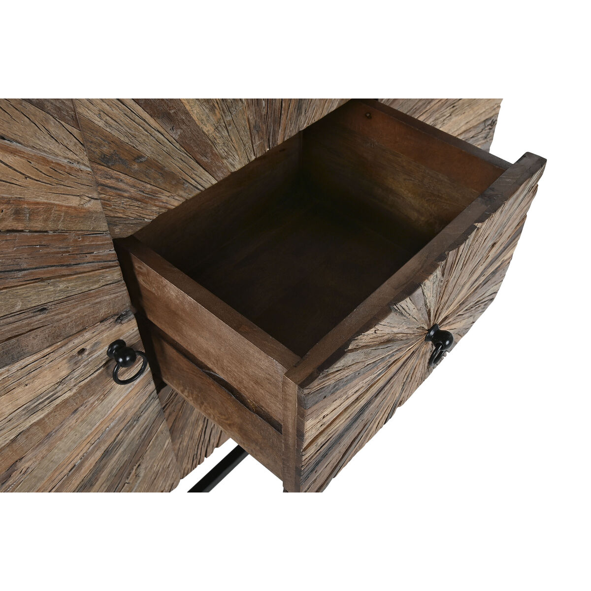 Skänk Home ESPRIT Svart Naturell Återvunnet Trä 120 x 40 x 85 cm - 7