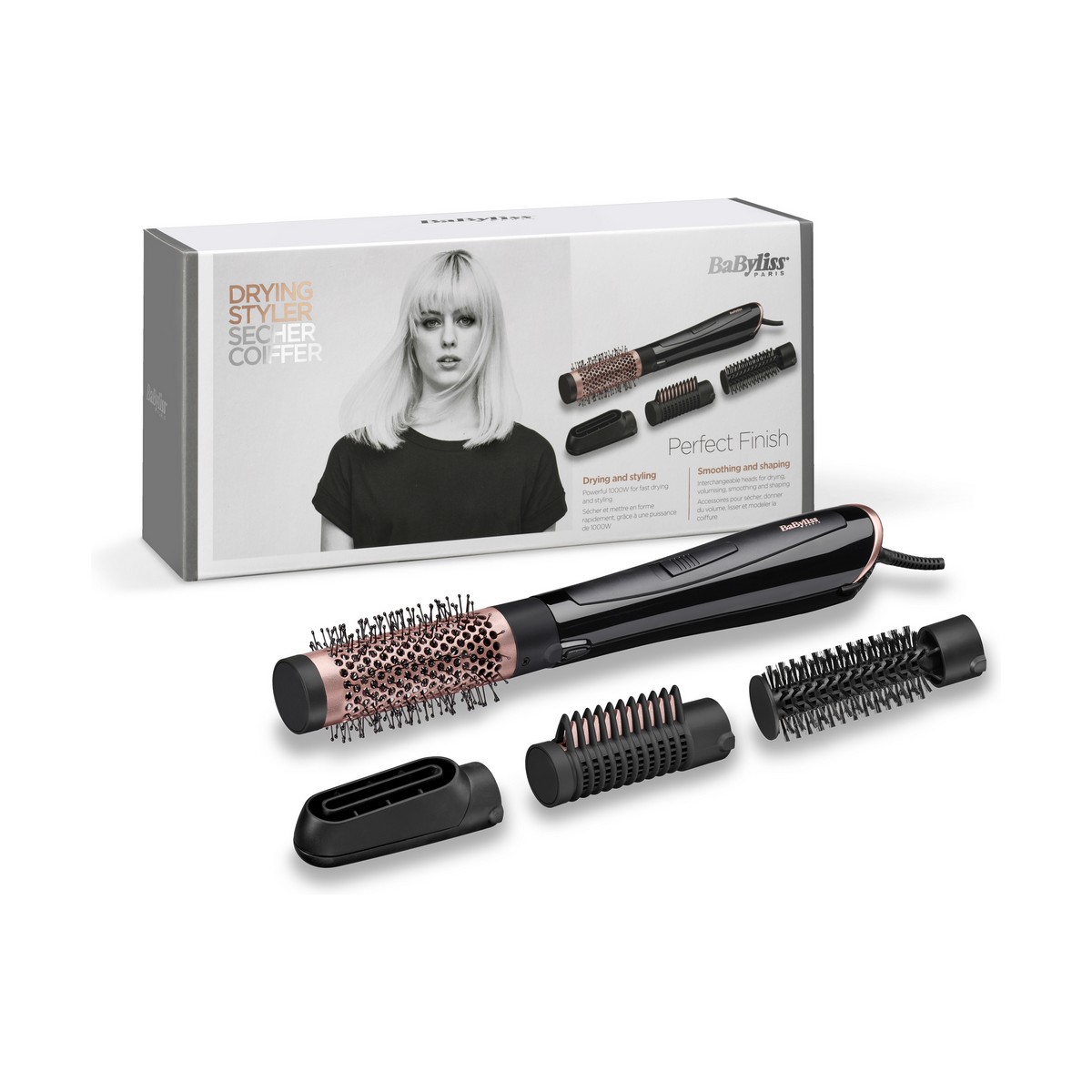 Borste Babyliss AS126E 1000W Svart 1000 W - 4