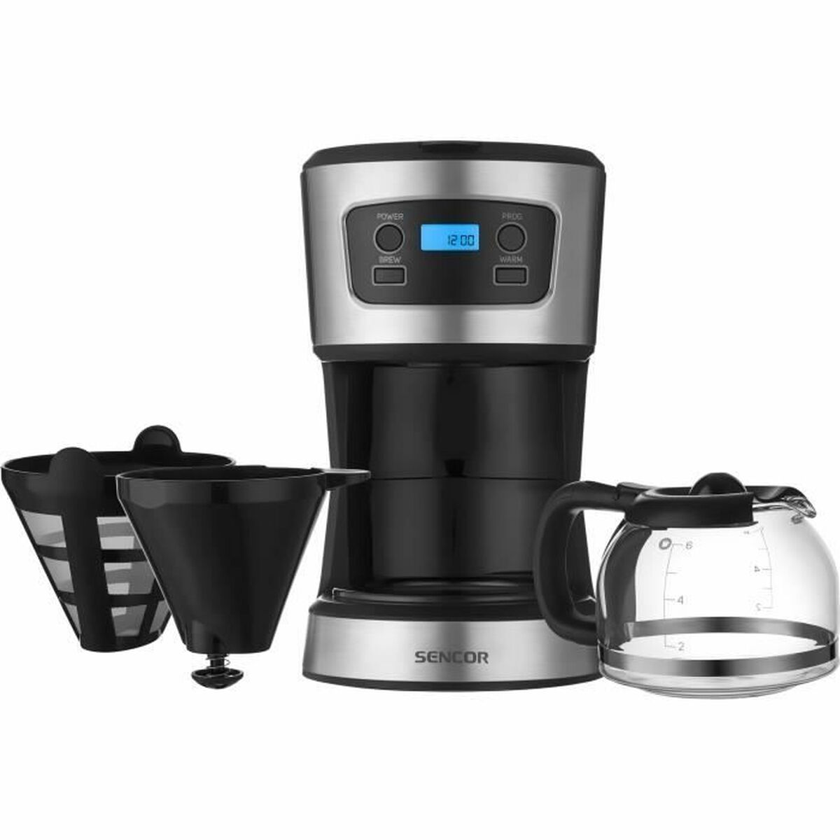 Kaffebryggare Sencor SCE 3700BK Svart Grå noir 700 W - 3