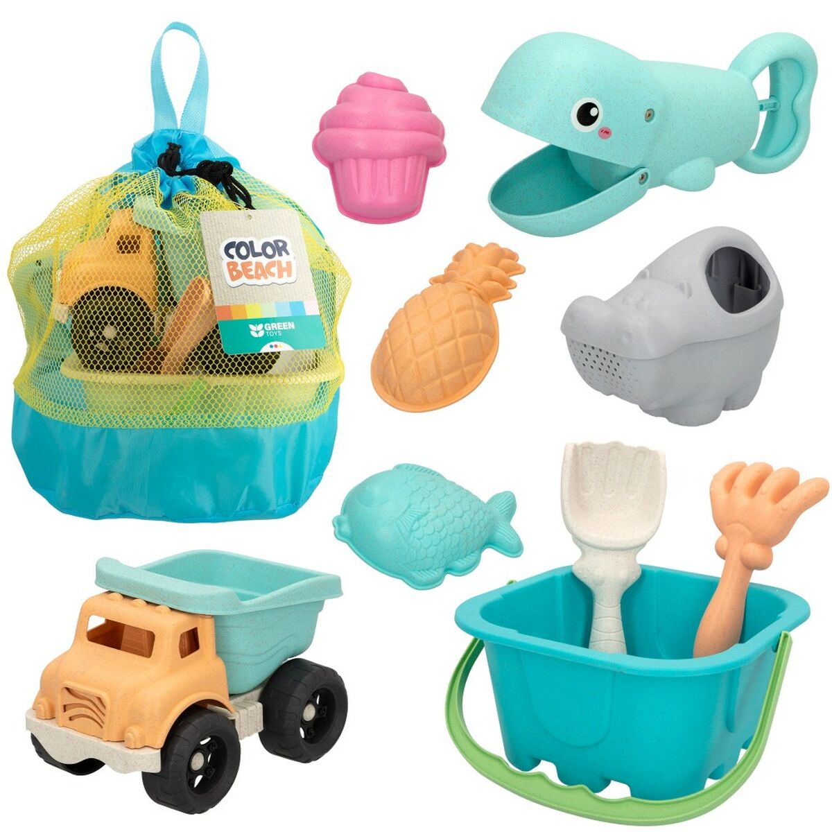 Strandleksaker set Colorbaby 19,5 x 10 x 19,5 cm (4 antal) - 7