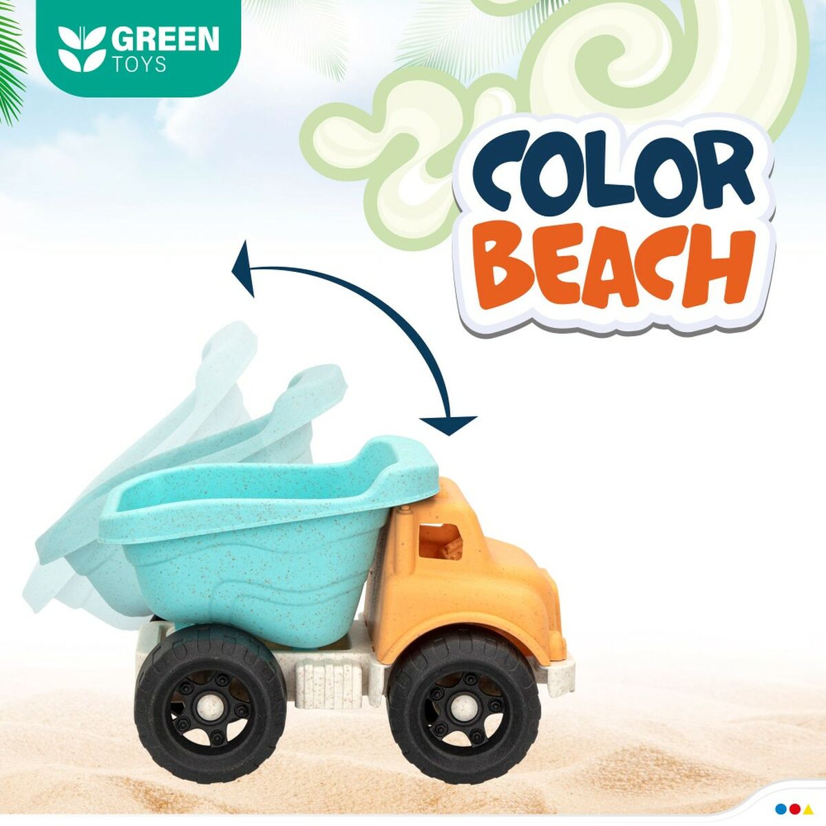 Strandleksaker set Colorbaby 19,5 x 10 x 19,5 cm (4 antal) - 6