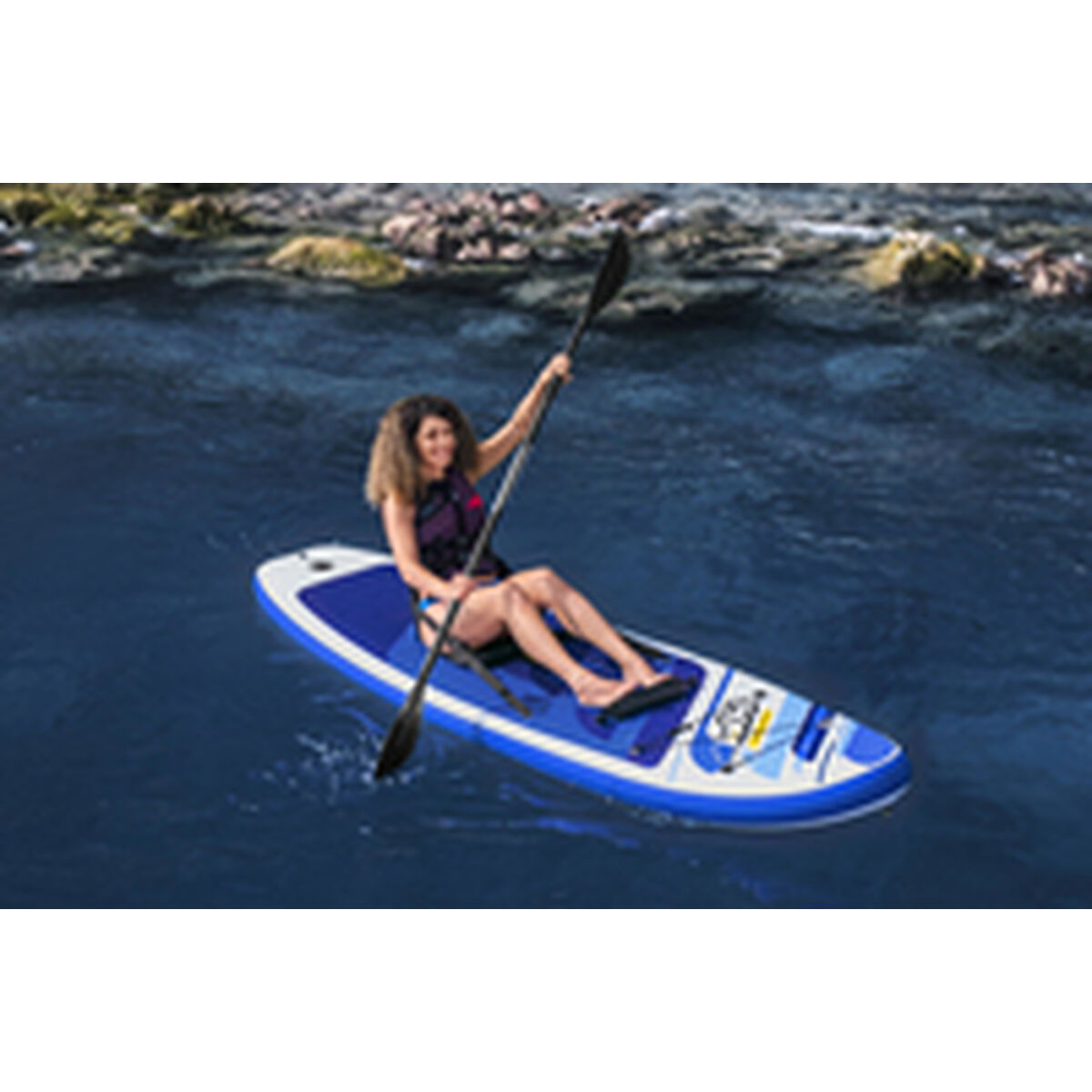 Bestway Paddle Surf Konvertibel Bord Hidro-Force 305x84x12 cm Fritid 65350 - 8