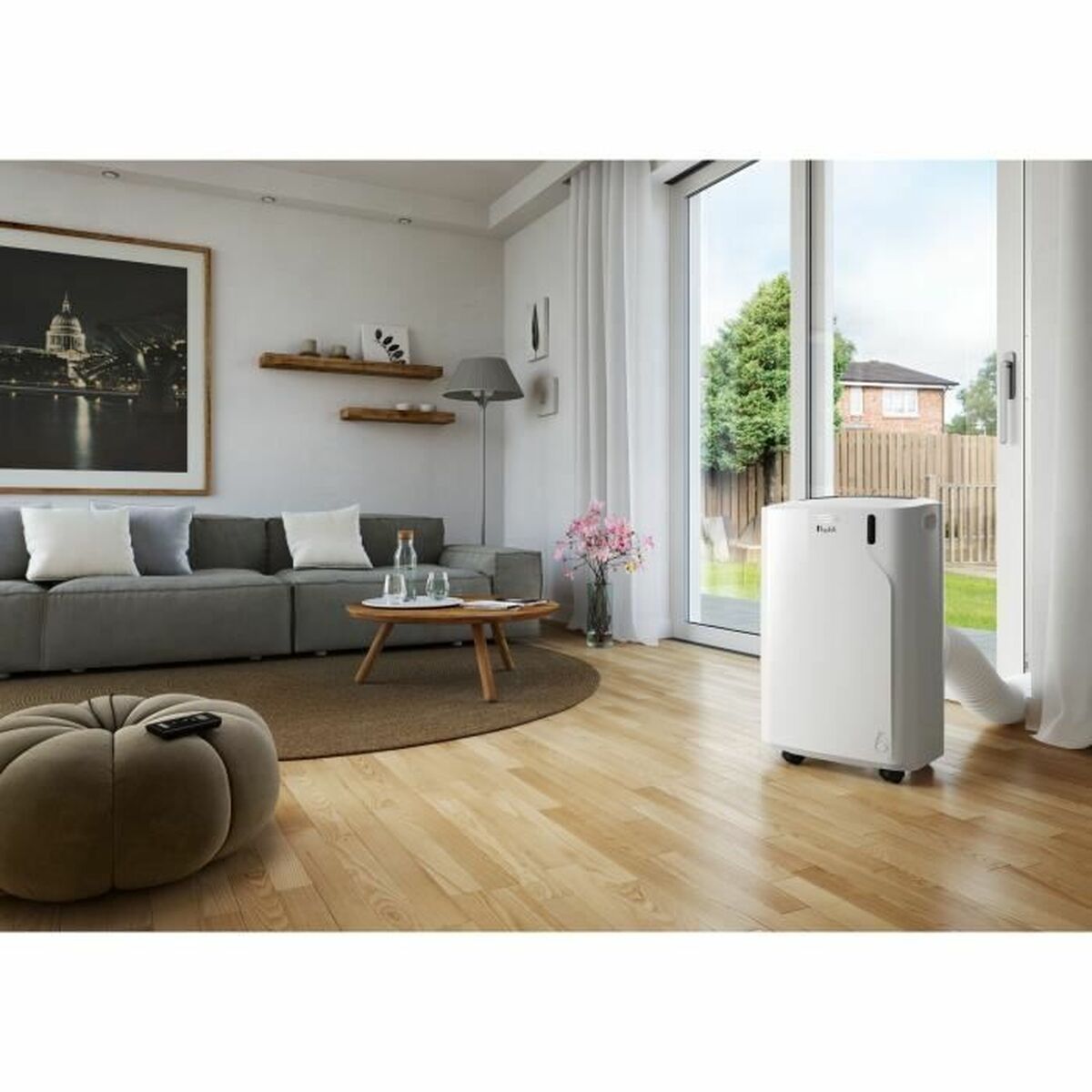 Bärbar Luftkonditionering DeLonghi EM82 Vit 1000 W - 2