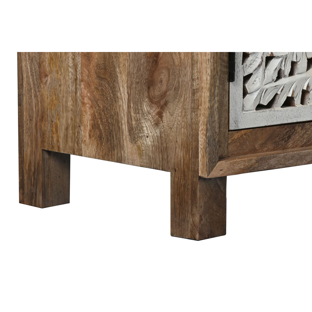Skänk Home ESPRIT Vit Naturell Mangoträ 180 x 40 x 90 cm - 7