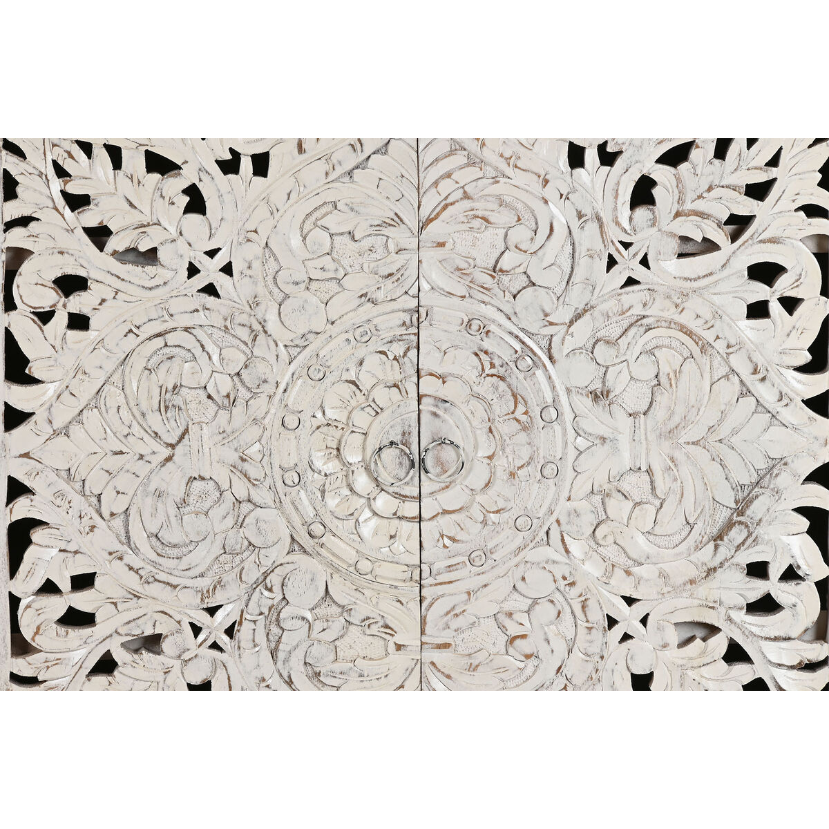 Skänk Home ESPRIT Vit Naturell Mangoträ 180 x 40 x 90 cm - 2