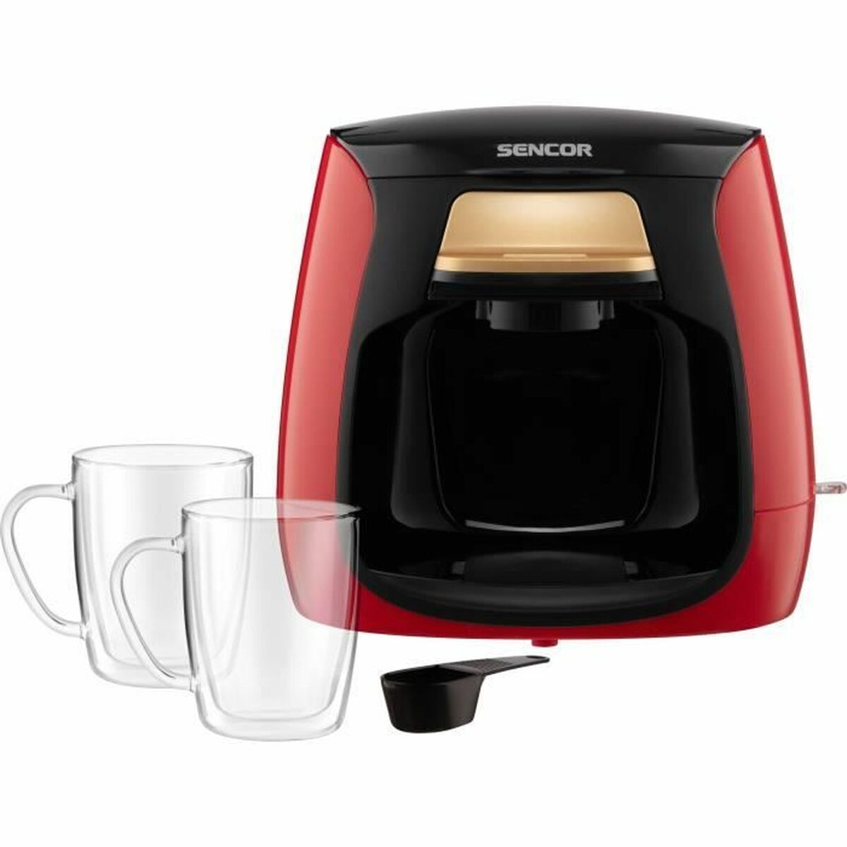 Kaffebryggare Sencor SCE 2101RD Röd rouge noir 500 W - 2