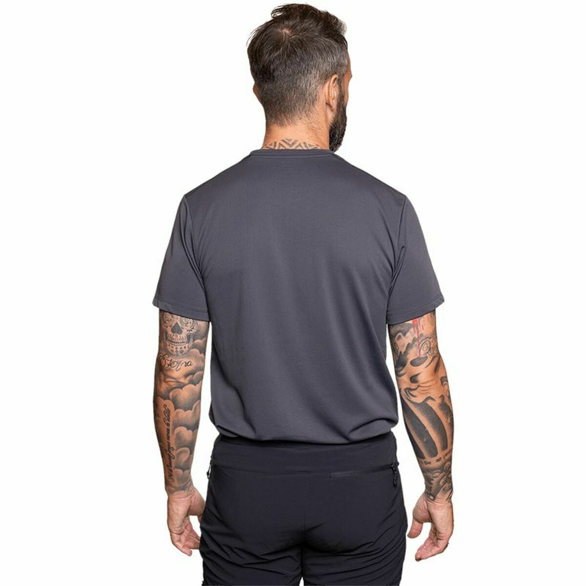 T-shirt med kortärm Herr Trangoworld Ovre Grå - 3