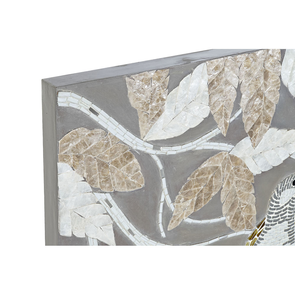 Kanvas DKD Home Decor Beige Grå Löv av en växt 90 x 4 x 70 cm - 2