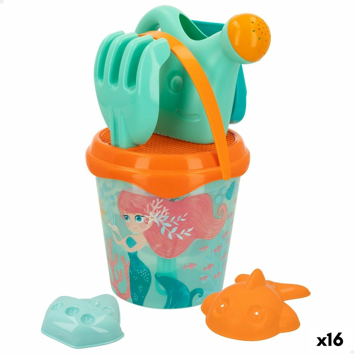 Strandleksaker set Colorbaby polypropen (16 antal) - 8