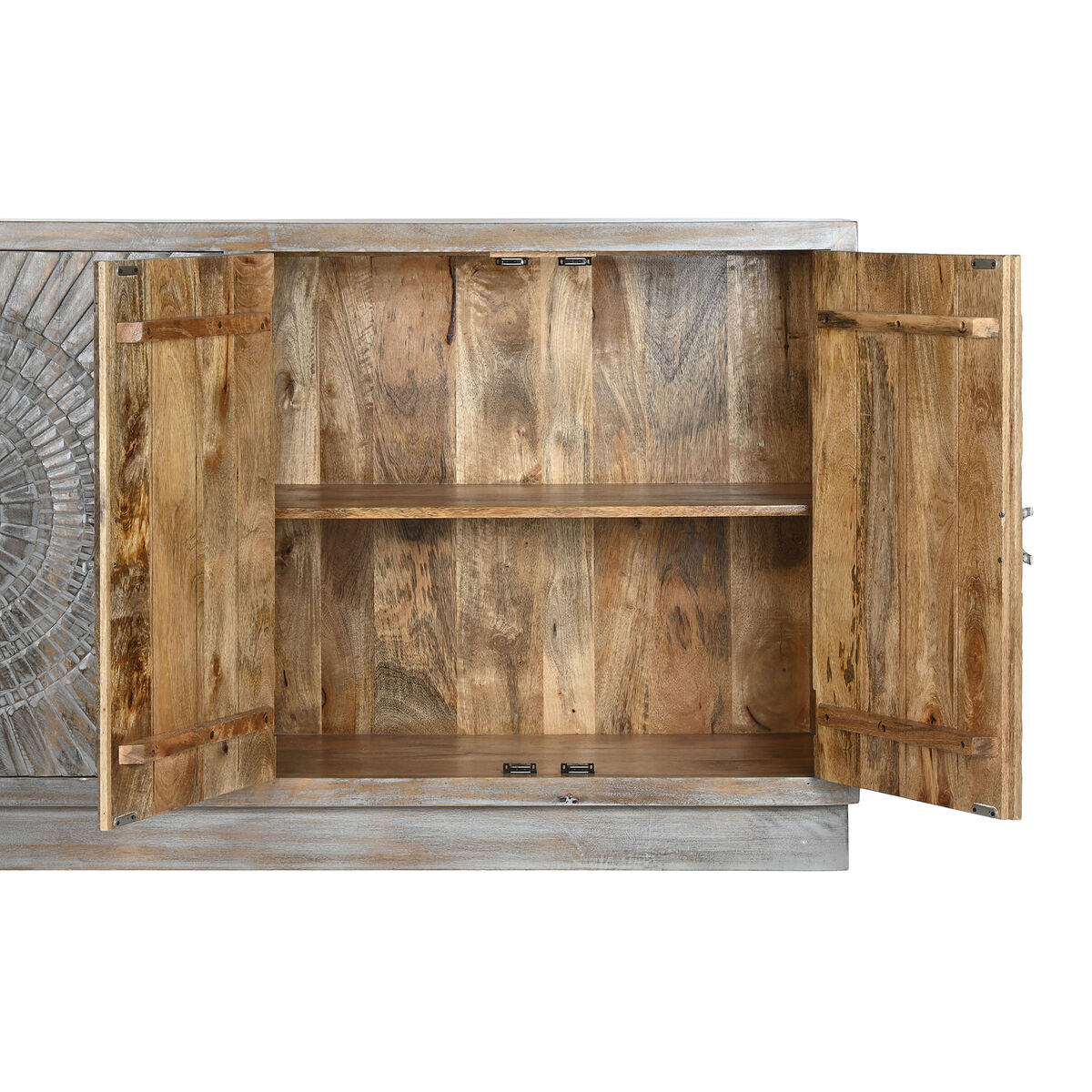 Skänk Home ESPRIT Vit Mangoträ 180 X 40 X 96 cm - 4