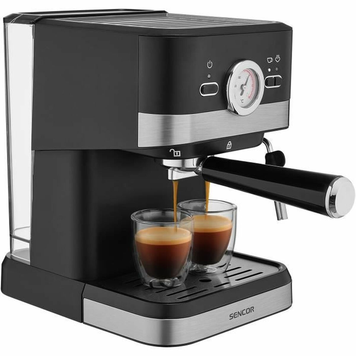 Superautomatisk kaffebryggare Sencor SES 1721BK Svart Grå 1050 W - 2