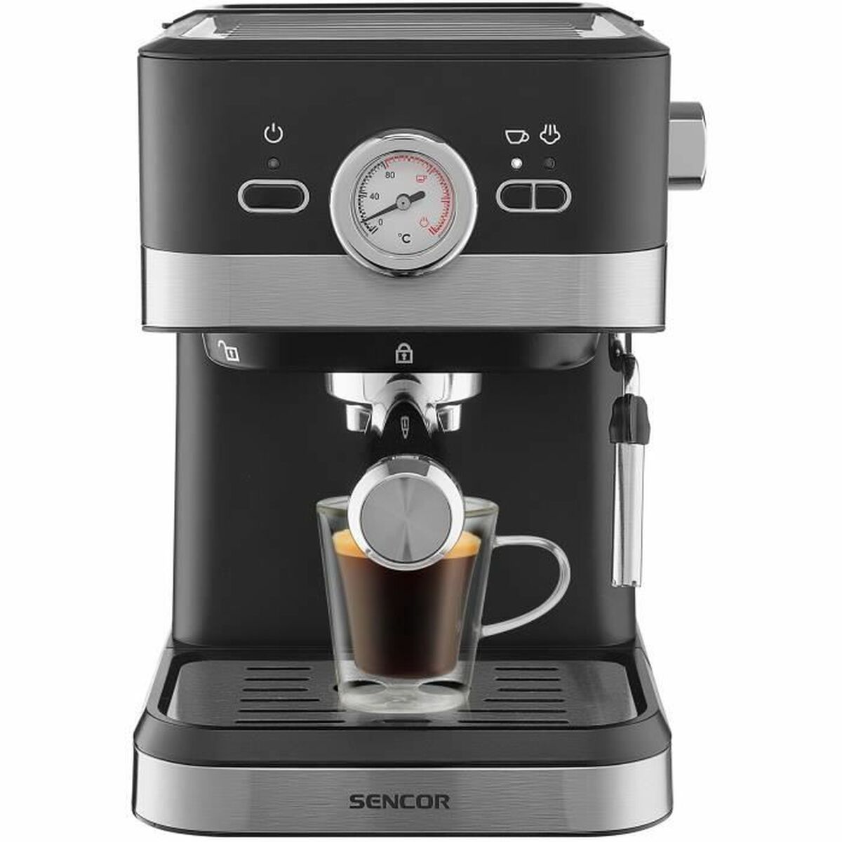 Superautomatisk kaffebryggare Sencor SES 1721BK Svart Grå 1050 W - 3