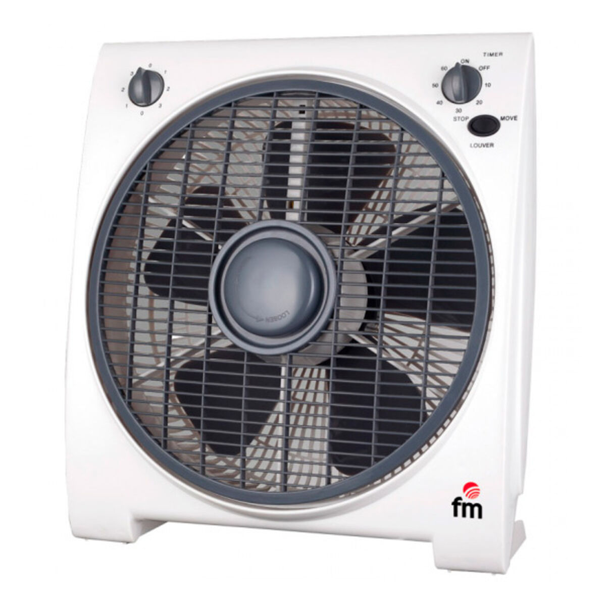 Golvfläkt Grupo FM BF4 8600046608 Vit 45 W