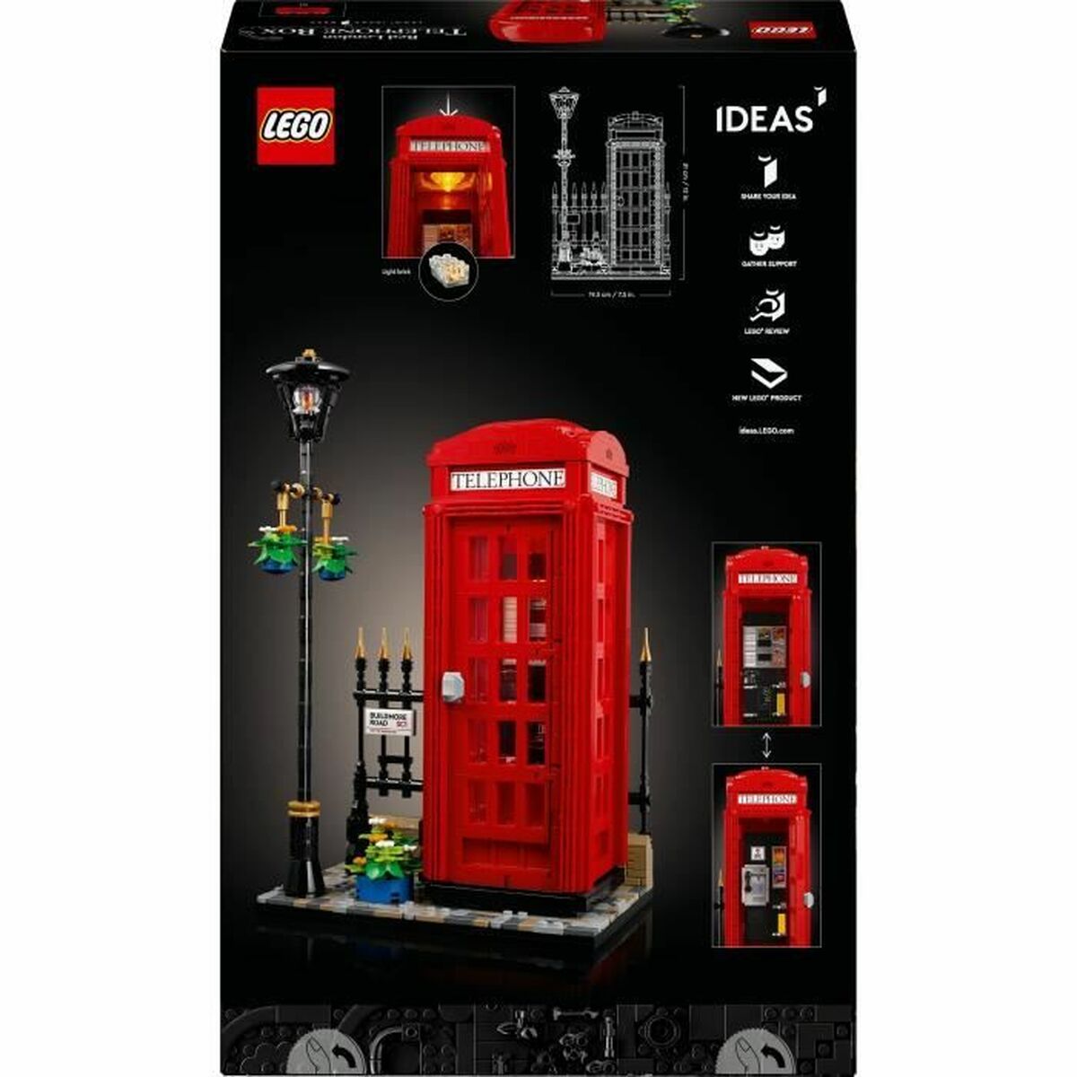 Byggsats Lego 21347 London Telephone Booth 1460 Delar - 6