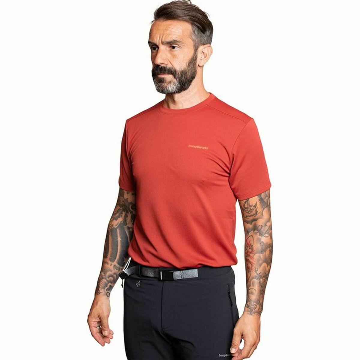T-shirt med kortärm Herr Trangoworld Ovre Röd - 2
