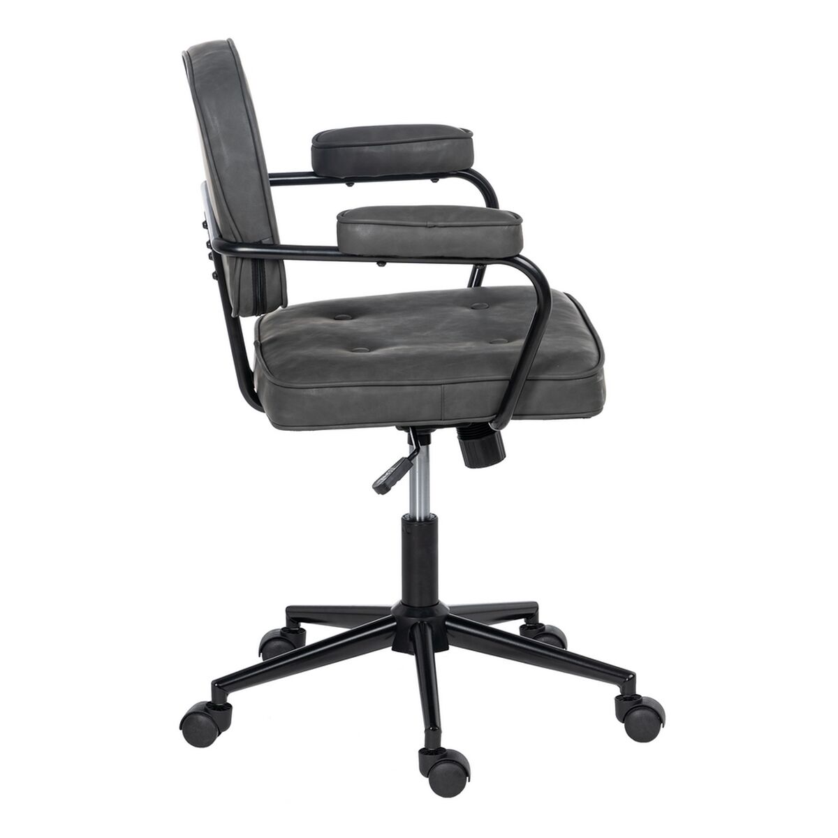 Kontorsstol 56 x 56 x 92 cm Svart - 10