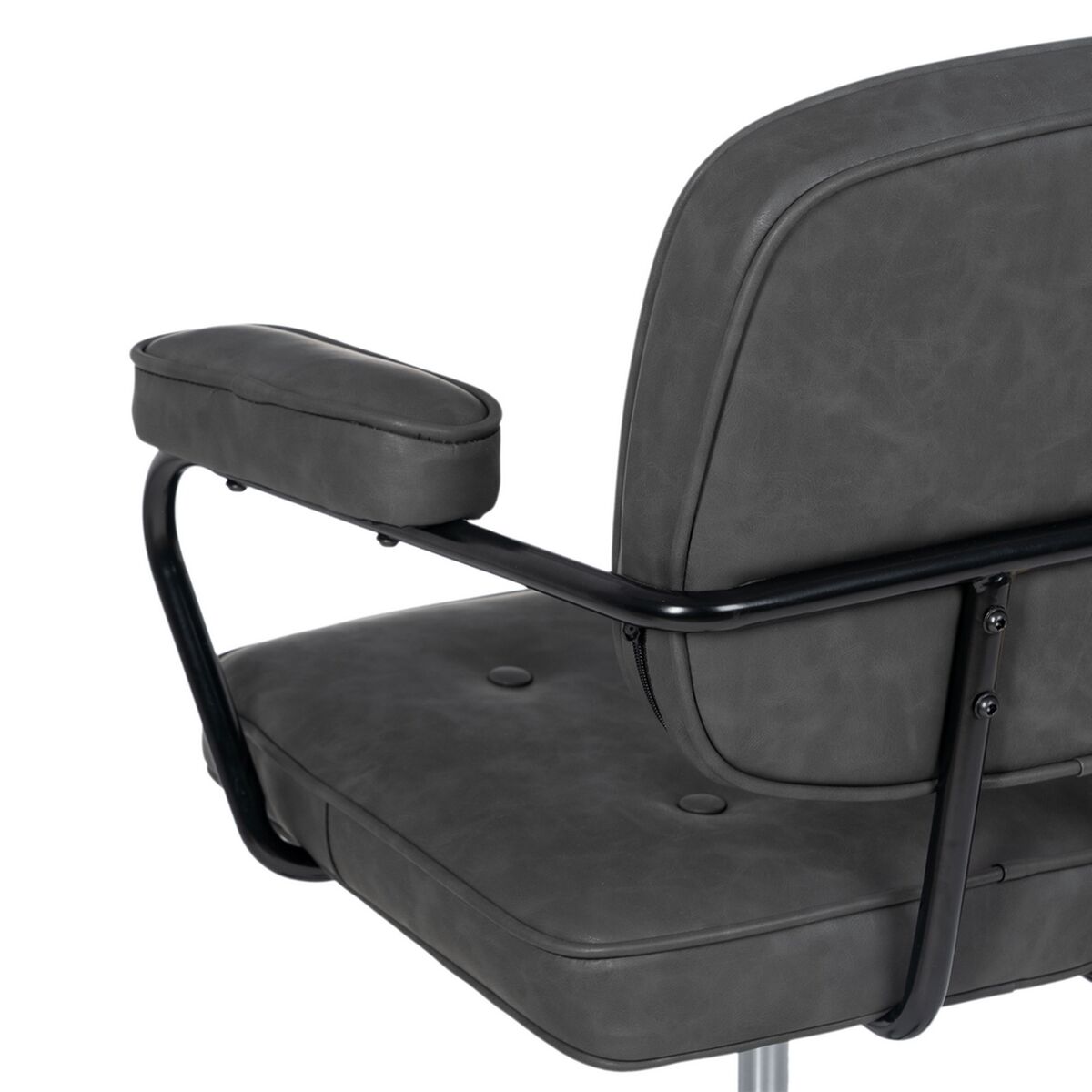 Kontorsstol 56 x 56 x 92 cm Svart - 3