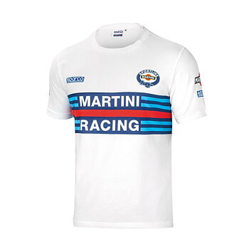 T-shirt med kortärm Sparco MARTINI RACING Storlek M Vit