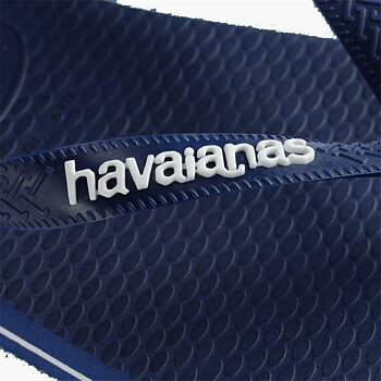Strandtofflor för män Havaianas Logo Blå