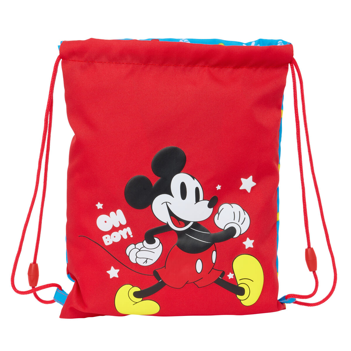 Skopåse med remmar Mickey Mouse Clubhouse Fantastic Blå Röd 26 x 34 x 1 cm