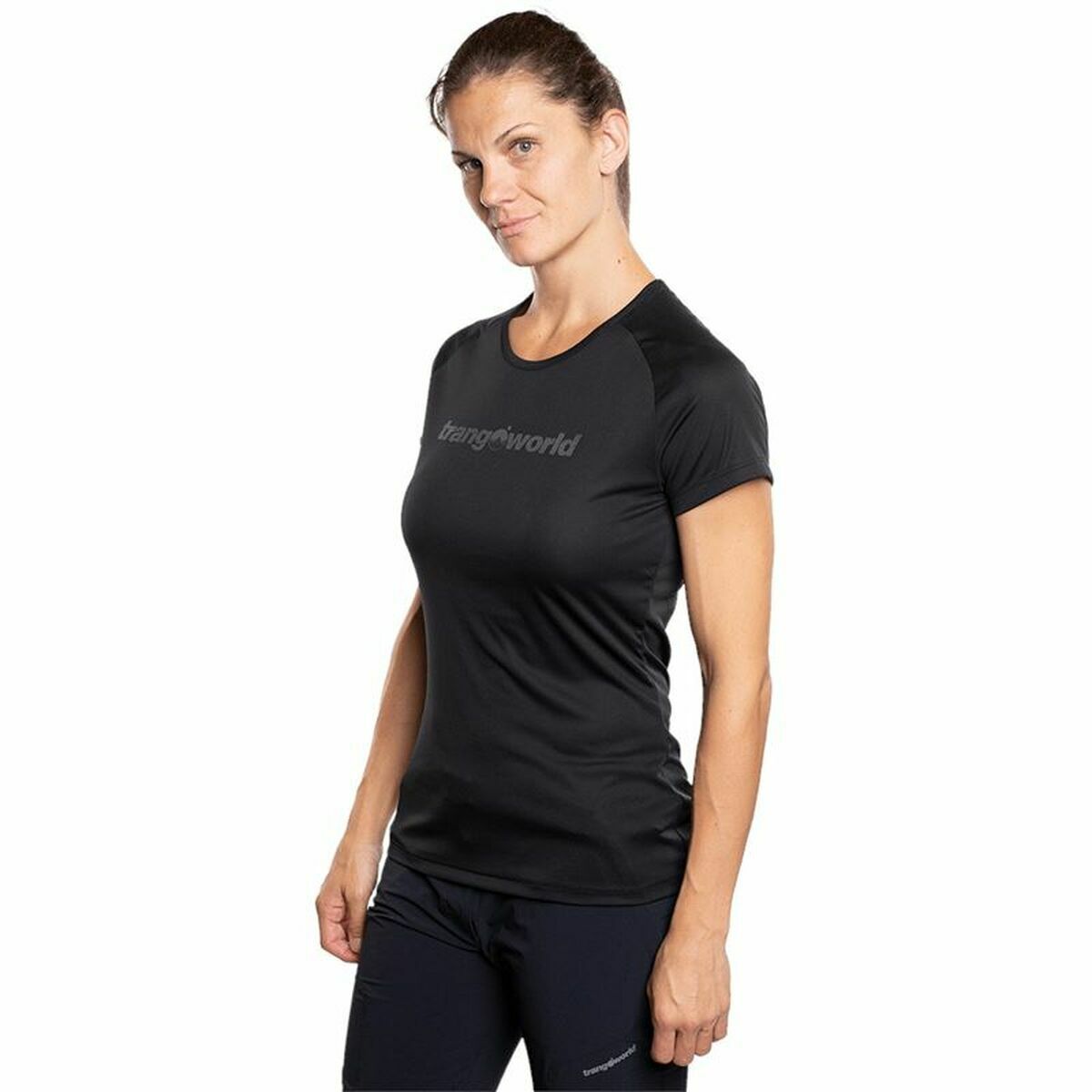 T-shirt med kortärm Dam Trangoworld Chovas Berg Svart - 7