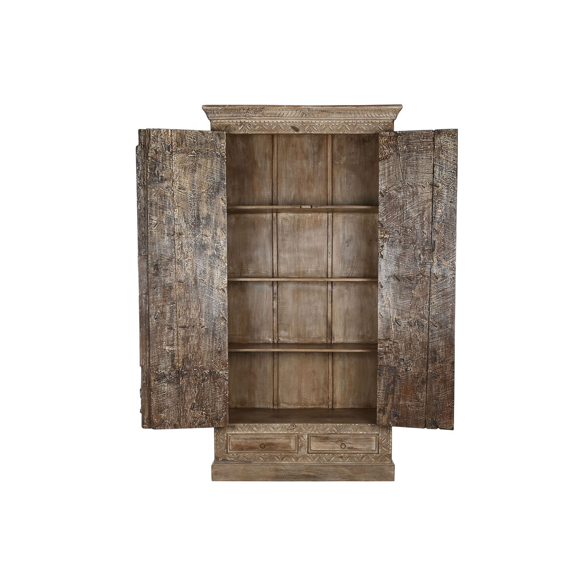 Skåp Home ESPRIT Naturell teakträ 122 X 51 X 216 cm - 5