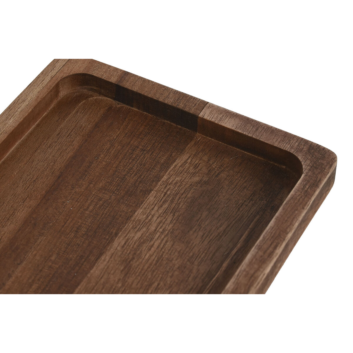 Bricka Home ESPRIT Naturell Akaciaträ 25,5 x 14 x 2 cm - 2