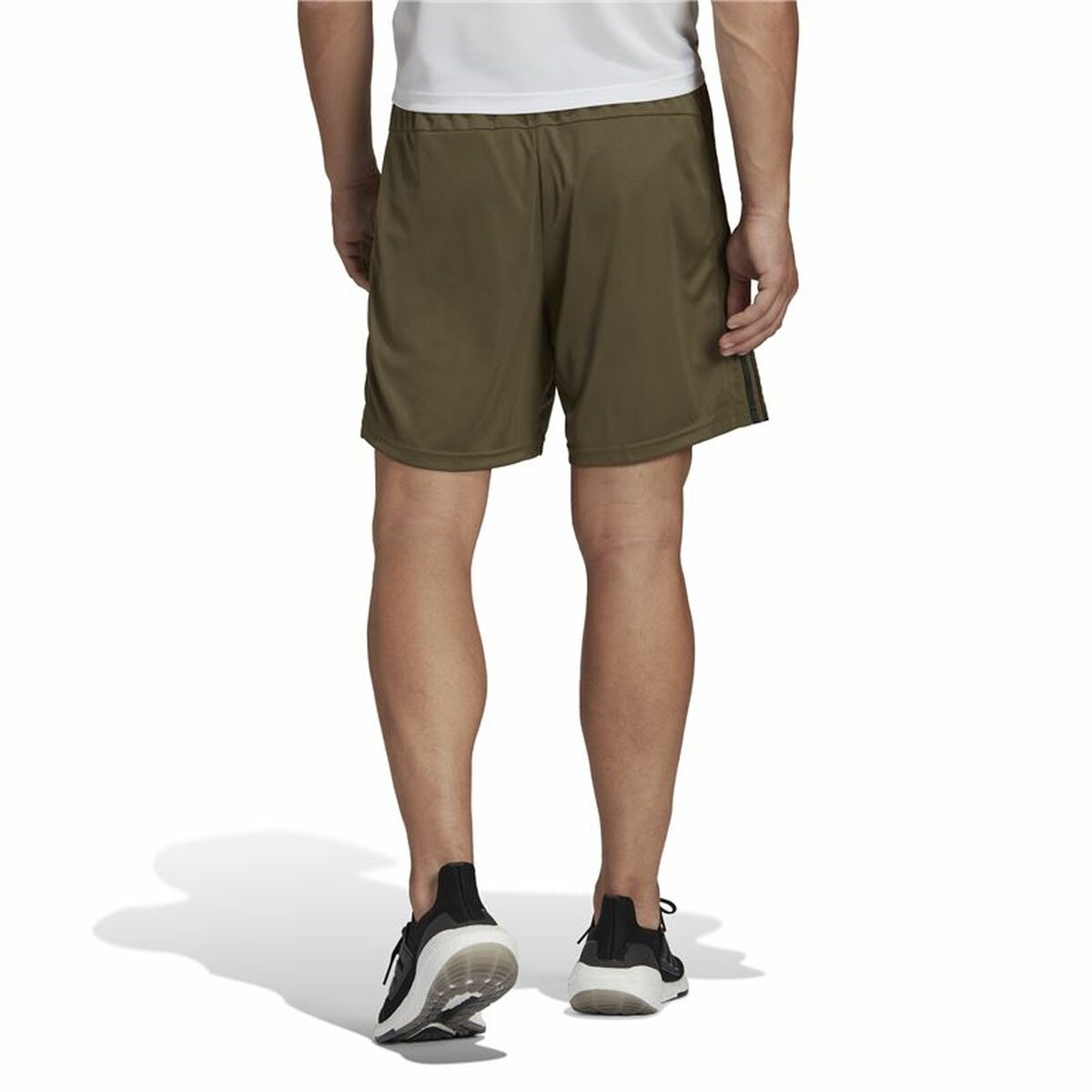 Sportshorts för män Adidas Piqué Oliv - 3