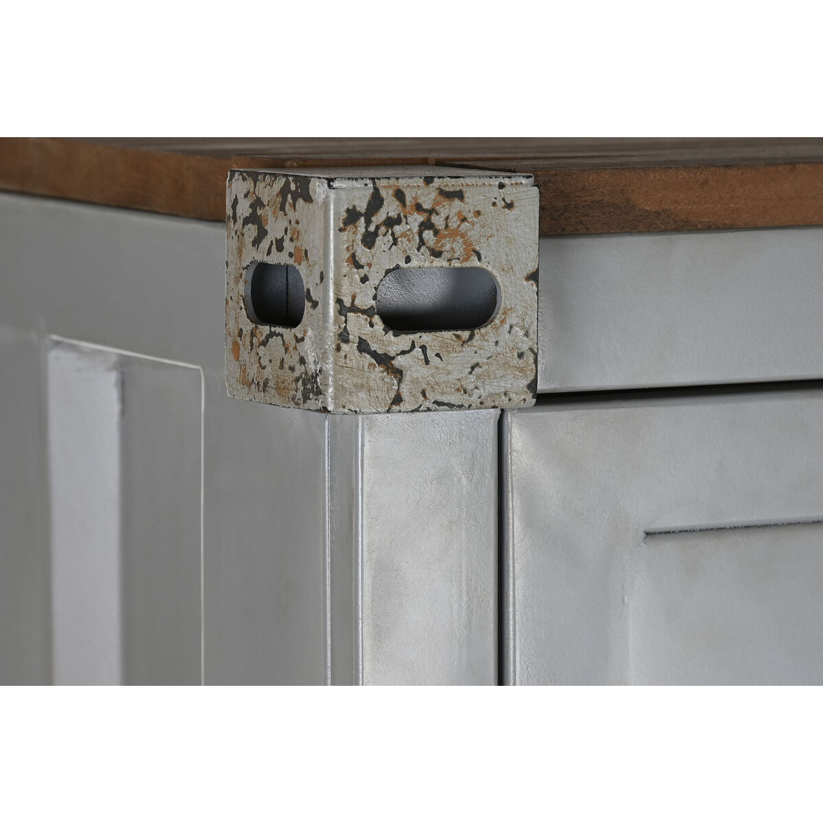 Skåp Home ESPRIT Container Himmelsblå Metall 112 x 46 x 174 cm - 6