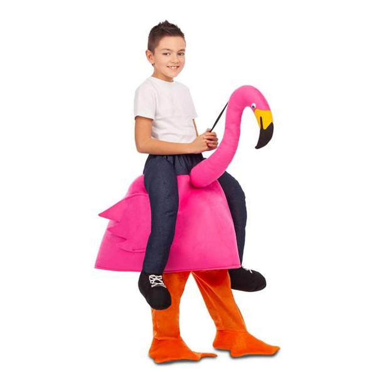 Maskeraddräkt för barn My Other Me Ride-On Rosa flamingo 3-6 år - 3
