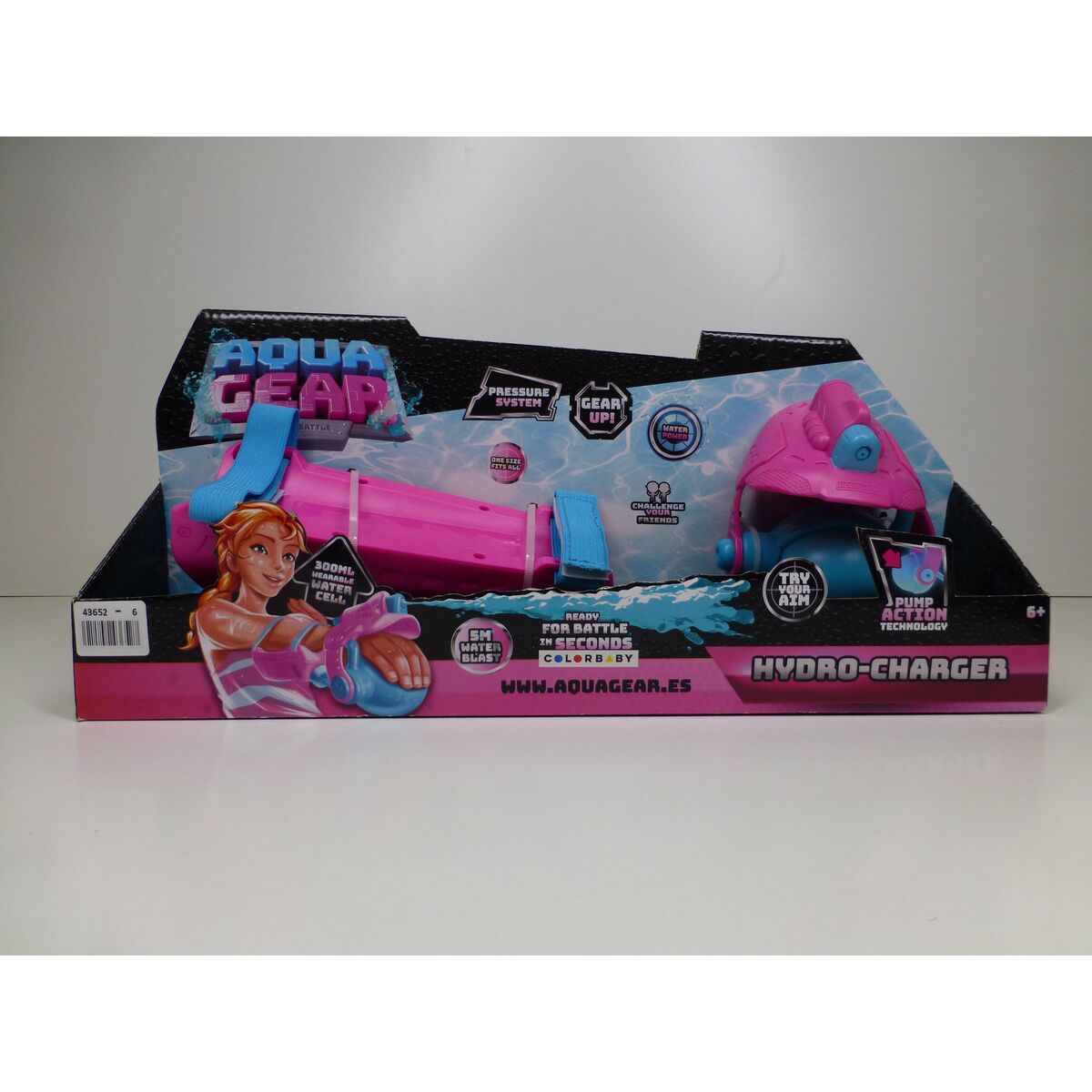 Vattenpistol Eolo HYDRO CHARGER Rosa 300 ml 38 x 8 x 7,5 cm (6 antal) - 13