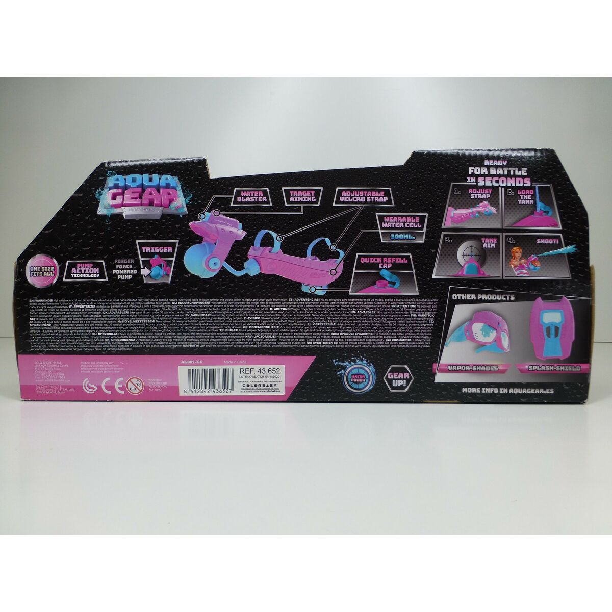 Vattenpistol Eolo HYDRO CHARGER Rosa 300 ml 38 x 8 x 7,5 cm (6 antal) - 11