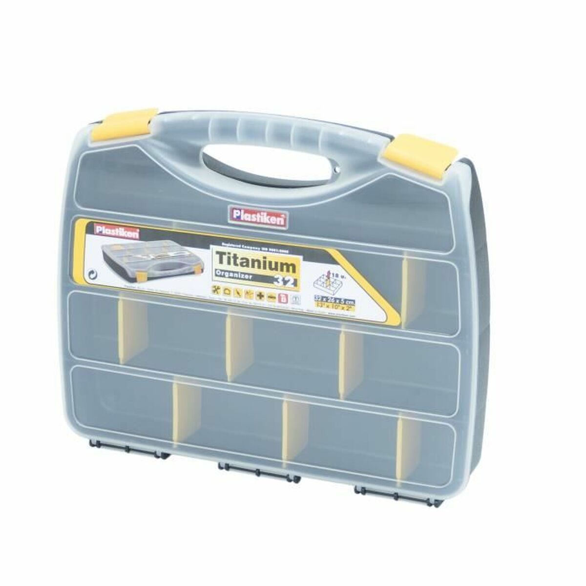 Verktygsförvaring Plastiken Titanium 80032 Plast 32 x 26 x 5 cm
