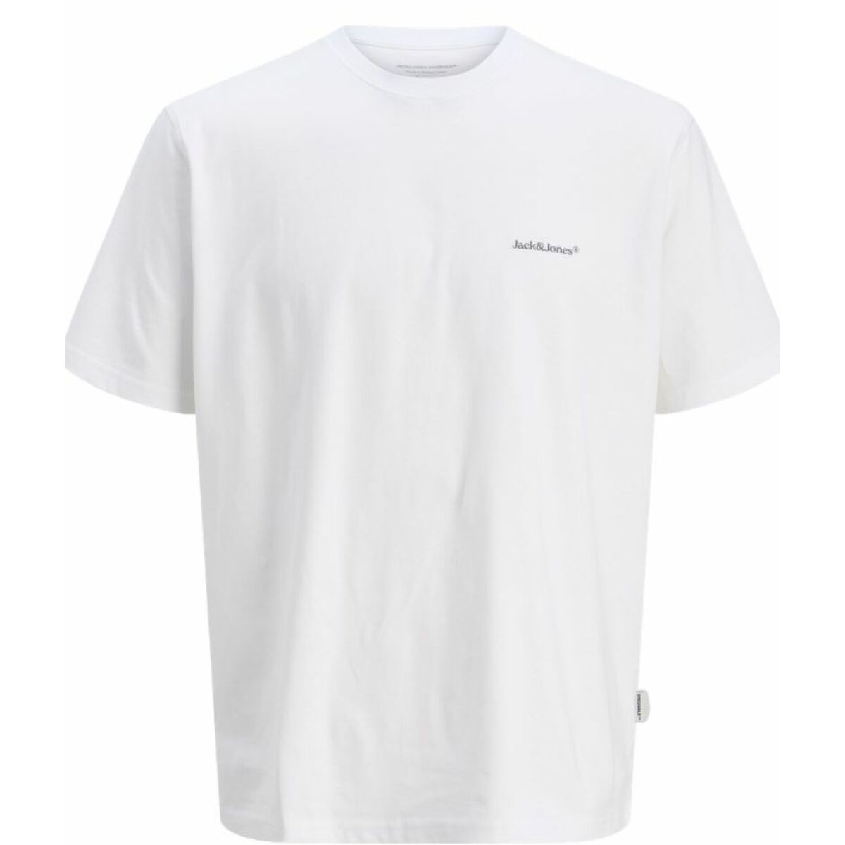 T-shirt med kortärm Herr Jack & Jones JORSPLIT BACK TEE 12272996 Vit