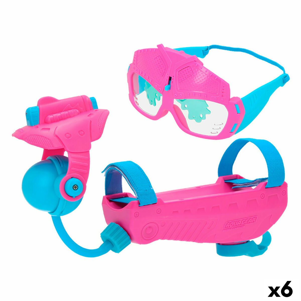 Vattenpistol Eolo AQUA GEAR Rosa 250 ml 38 x 8 x 7,5 cm (6 antal) - 6