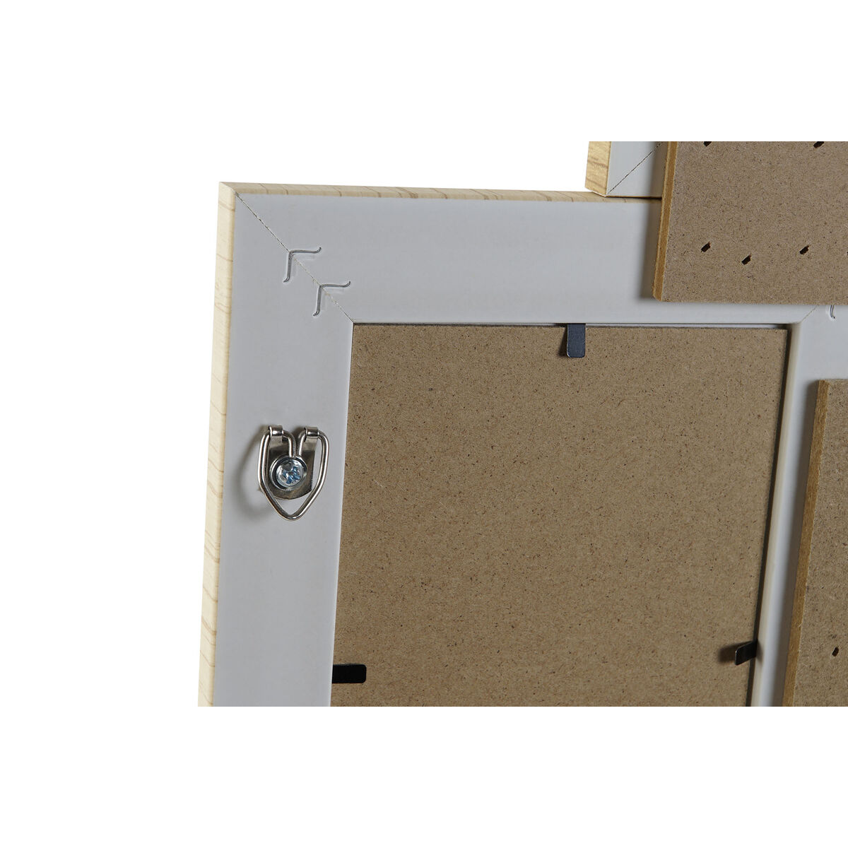 Fotoram Home ESPRIT Beige Naturell Glas polystyren Skandinavisk 60 X 2 X 59 cm - 2
