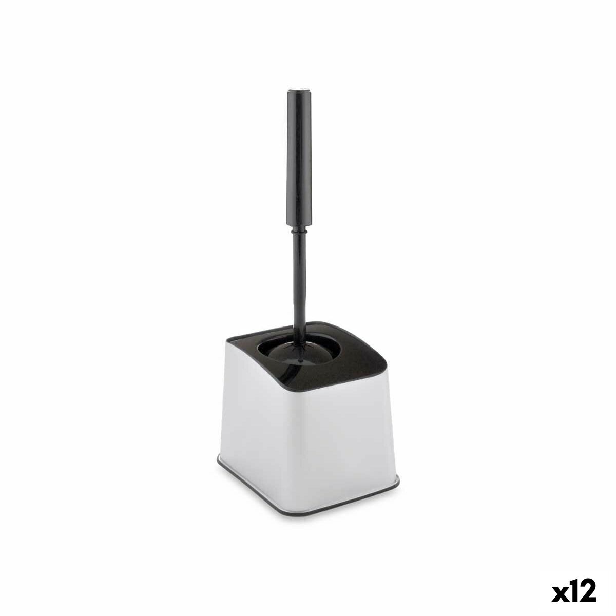 Toalettborste Berilo D023-1 Silvrig Plast 12,3 x 36,5 x 14,5 cm (12 antal)