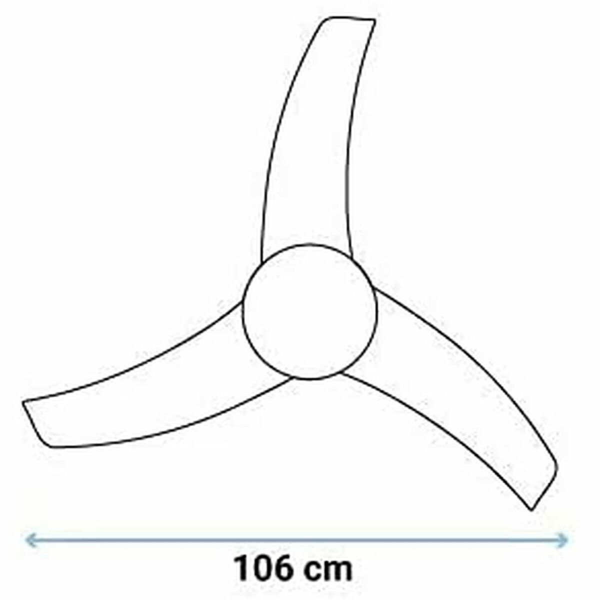 Takfläkt Universal Blue MISTRAL 3042 60W (106 cm) - 4