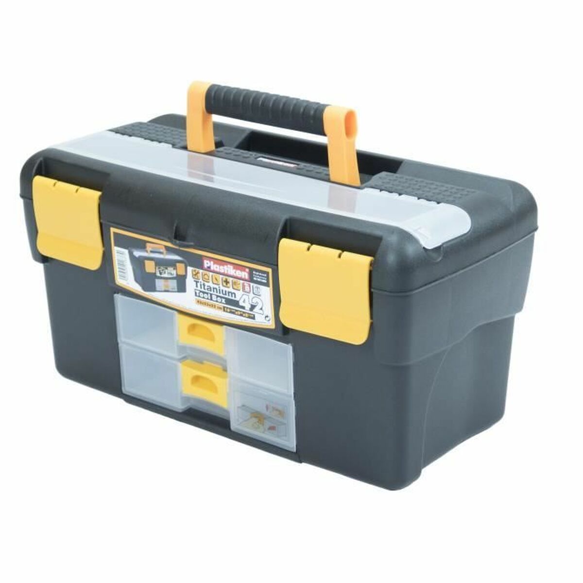 Verktygslåda Plastiken Titanium 81042 Plast 42 x 23 x 22 cm