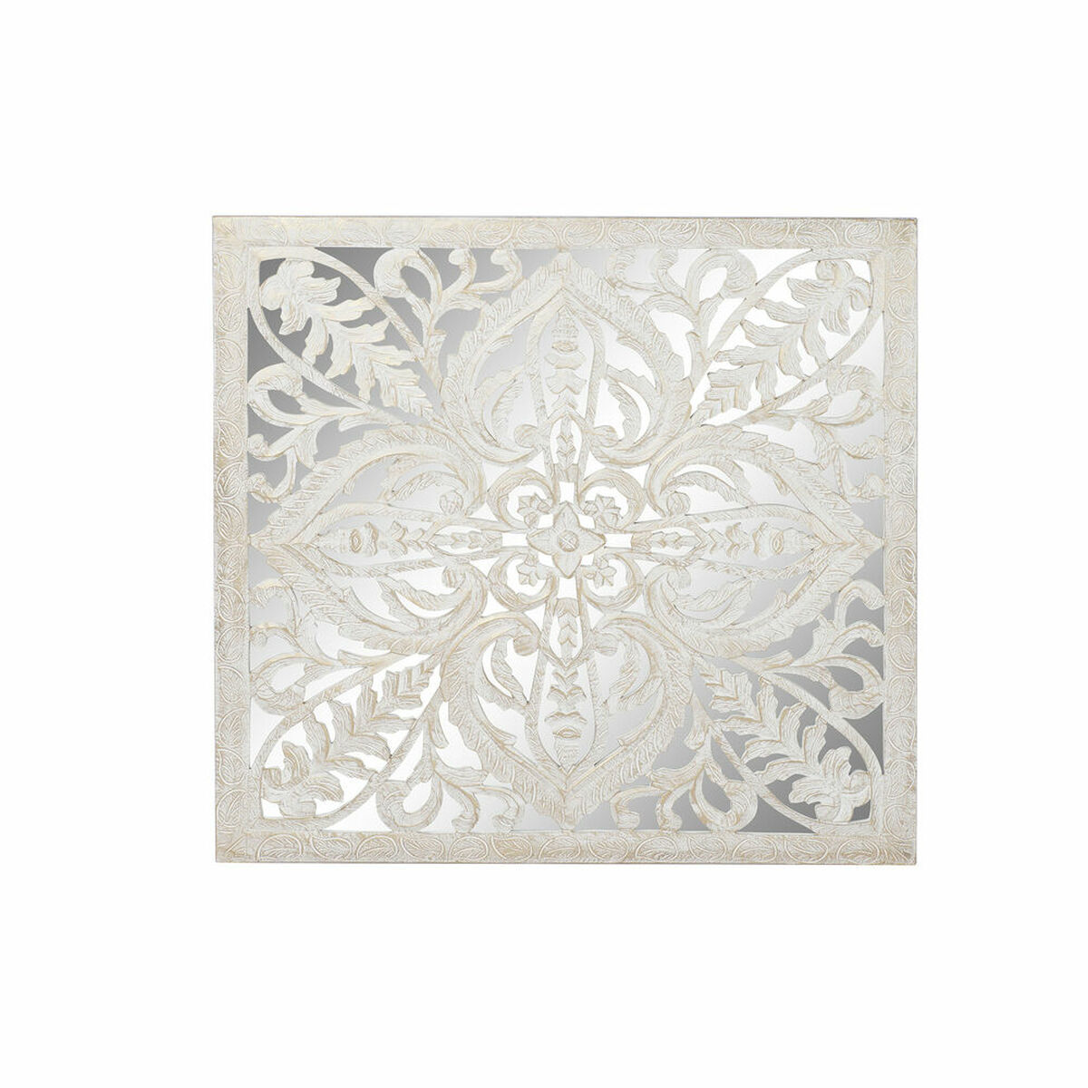 Väggdekoration DKD Home Decor Speglar Trä MDF (121.5 x 3 x 121.5 cm) - 3