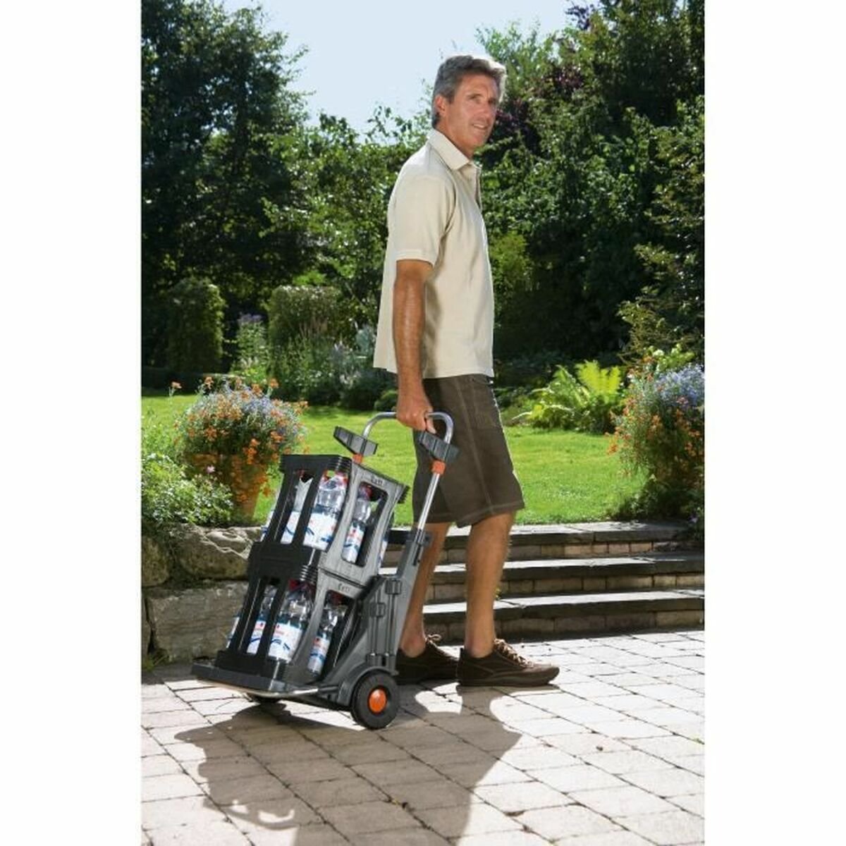 Trädgårdsvagn Gardena Metall Plast - 3